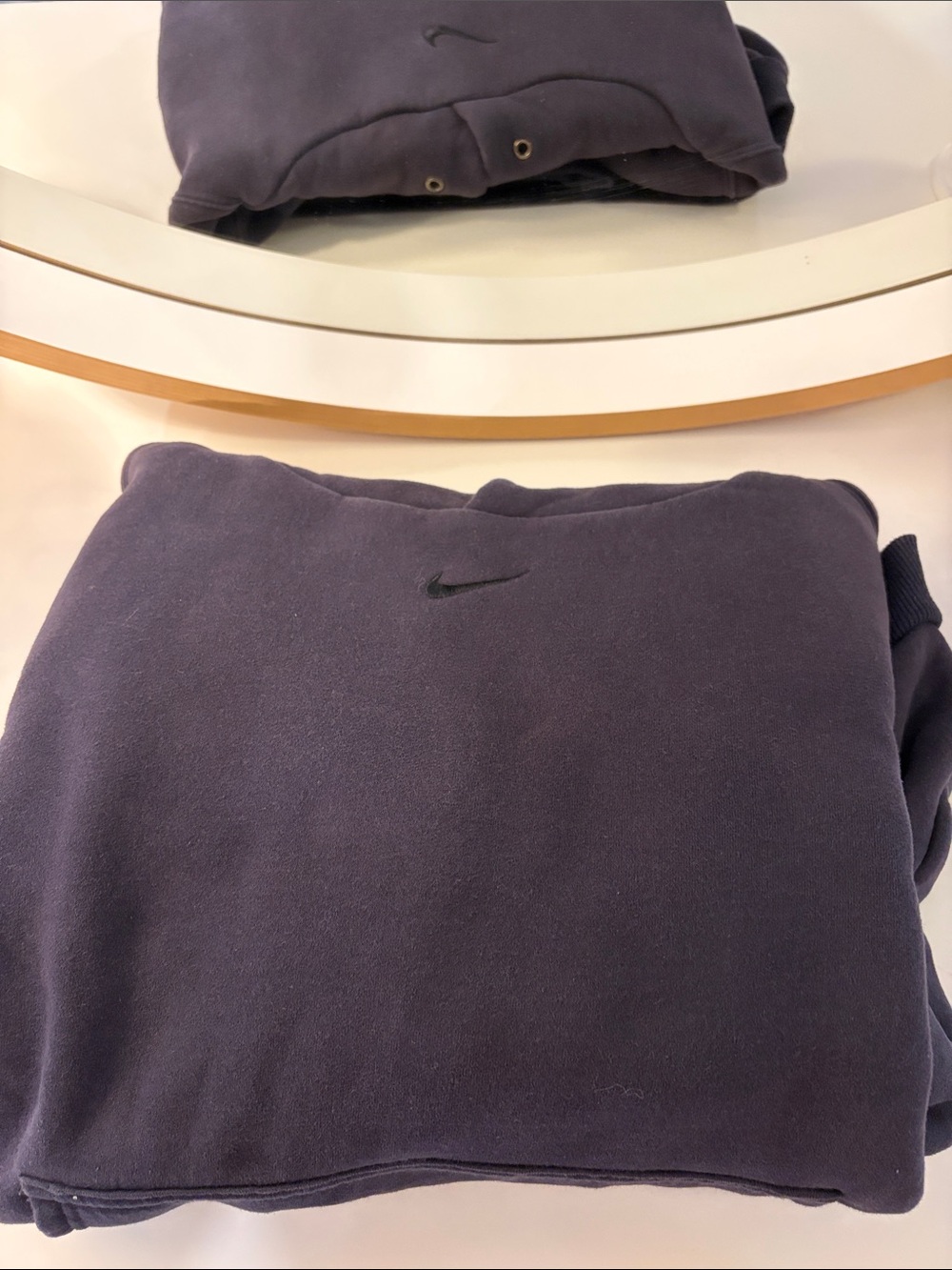 Nike Dark Crewneck Sweatshirt with Black Swoosh